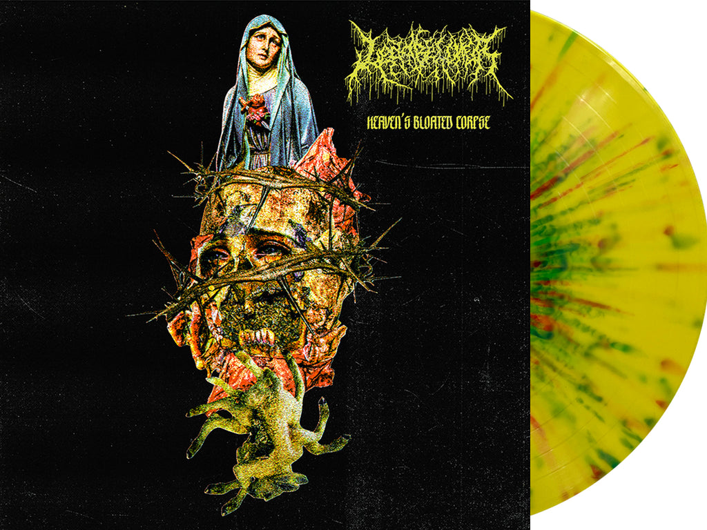 Leadbelcher - Heaven's Bloated Corpse Limited Edition 10" Green & Red Splatter on Piss Yellow Vinyl *PRE-ORDER